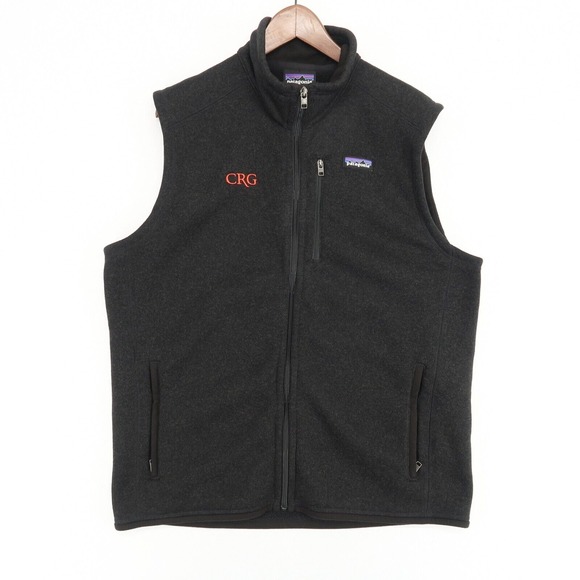 Patagonia Other - Patagonia Better Sweater Vest Mens XL Black Heather Full Zip Logo*